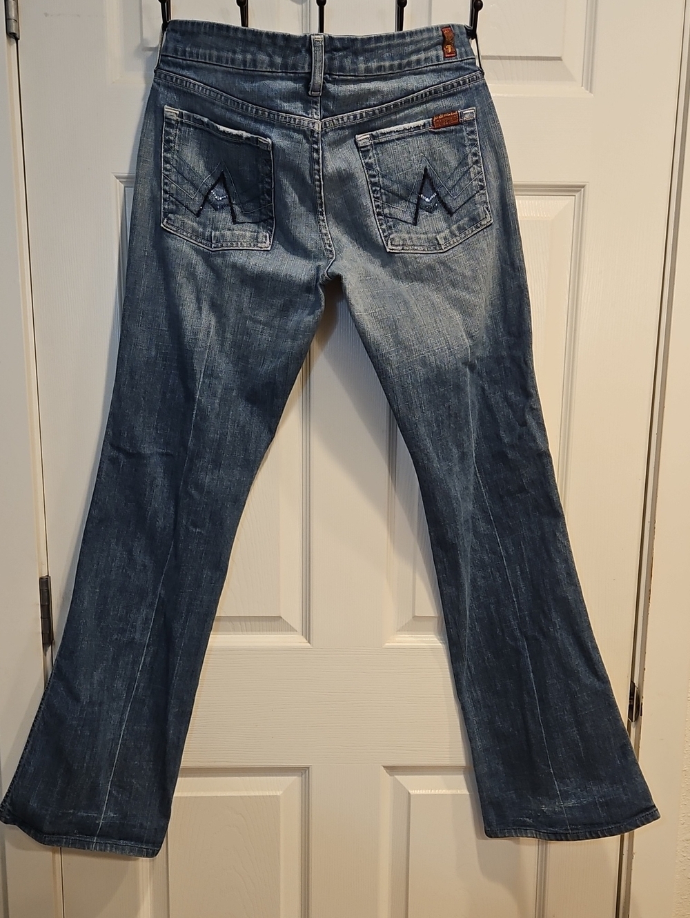 Seven 7 For All Mankind A Pocket With Crystals - Picture 2 of 13
